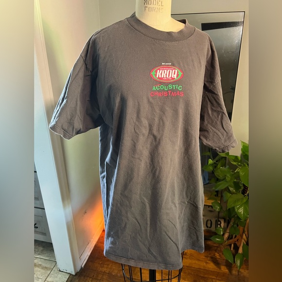 Vintage 1997 Southpark KROQ Almost Acoustic Christmas Graphic Concert T-Shirt - Picture 2 of 7